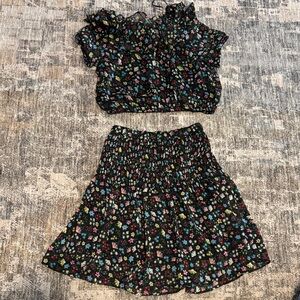 Madden Girl Black Floral Kids Matching Set